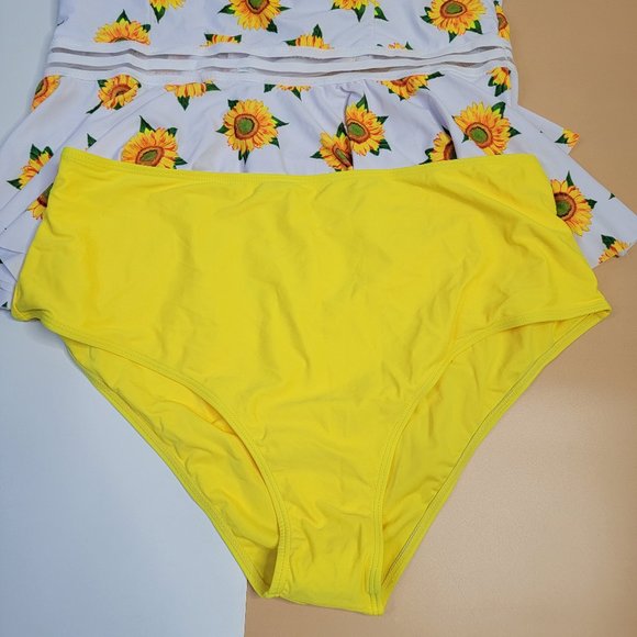 GEMAN Women's Retro High Waisted Bathing Suit Printed Two Pieces size XX-L NEW - Picture 6 of 16